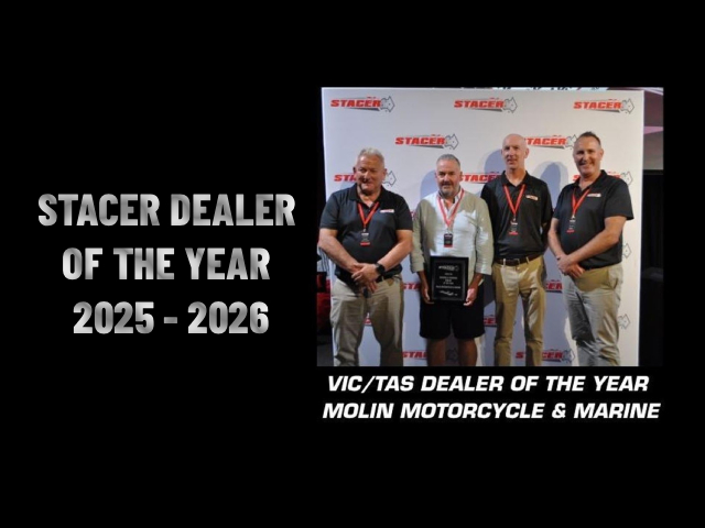 molin is the vic/tas dealer ofr the year of stacer boats